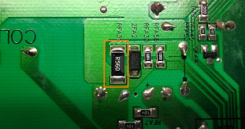 Уменьшить ток подсветки HK.T.RT2851V09