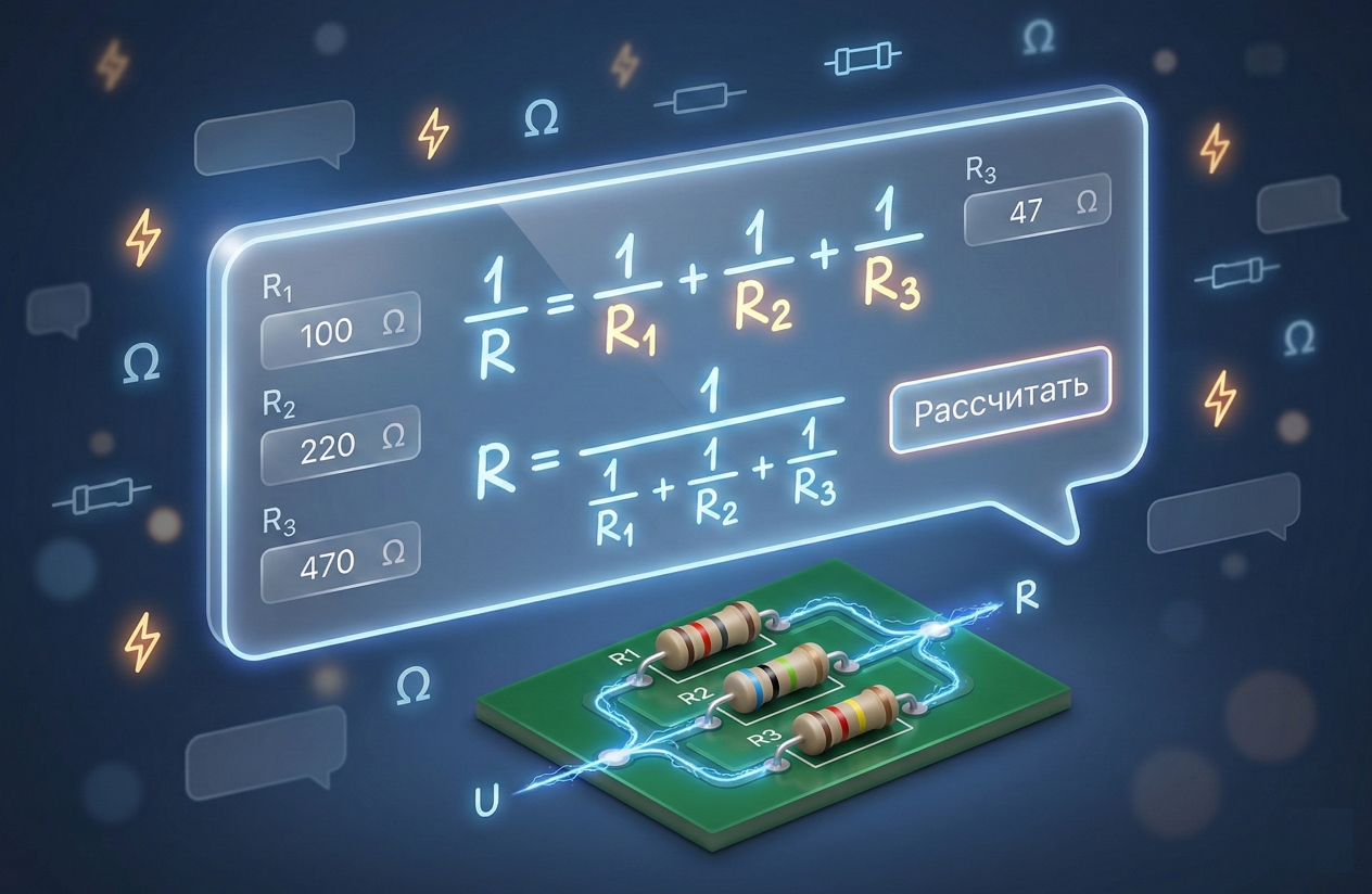 Параллельное соединение резисторов
