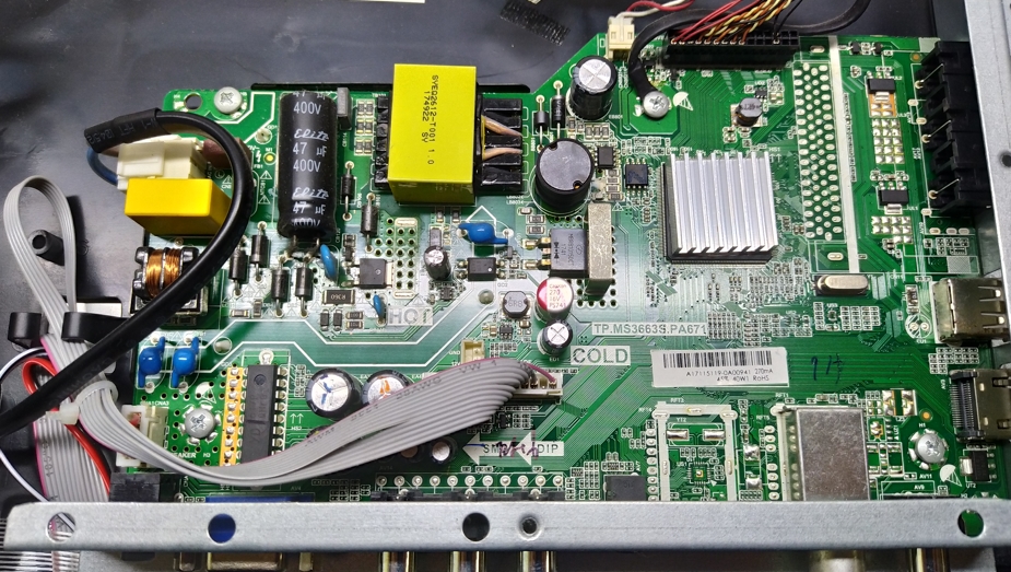 Akai UA24DF2110T2 замена подсветки