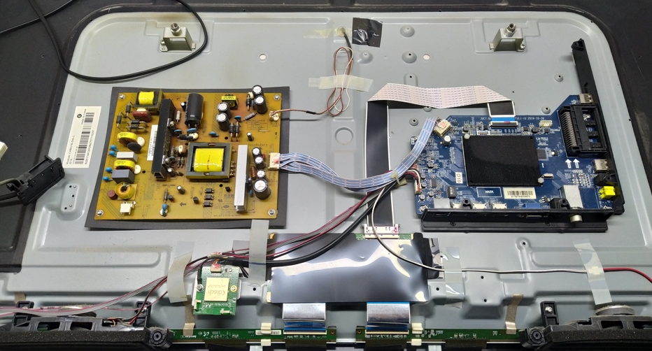 Bravis UHD-45F6000 Smart+T2 ремонт подсветки