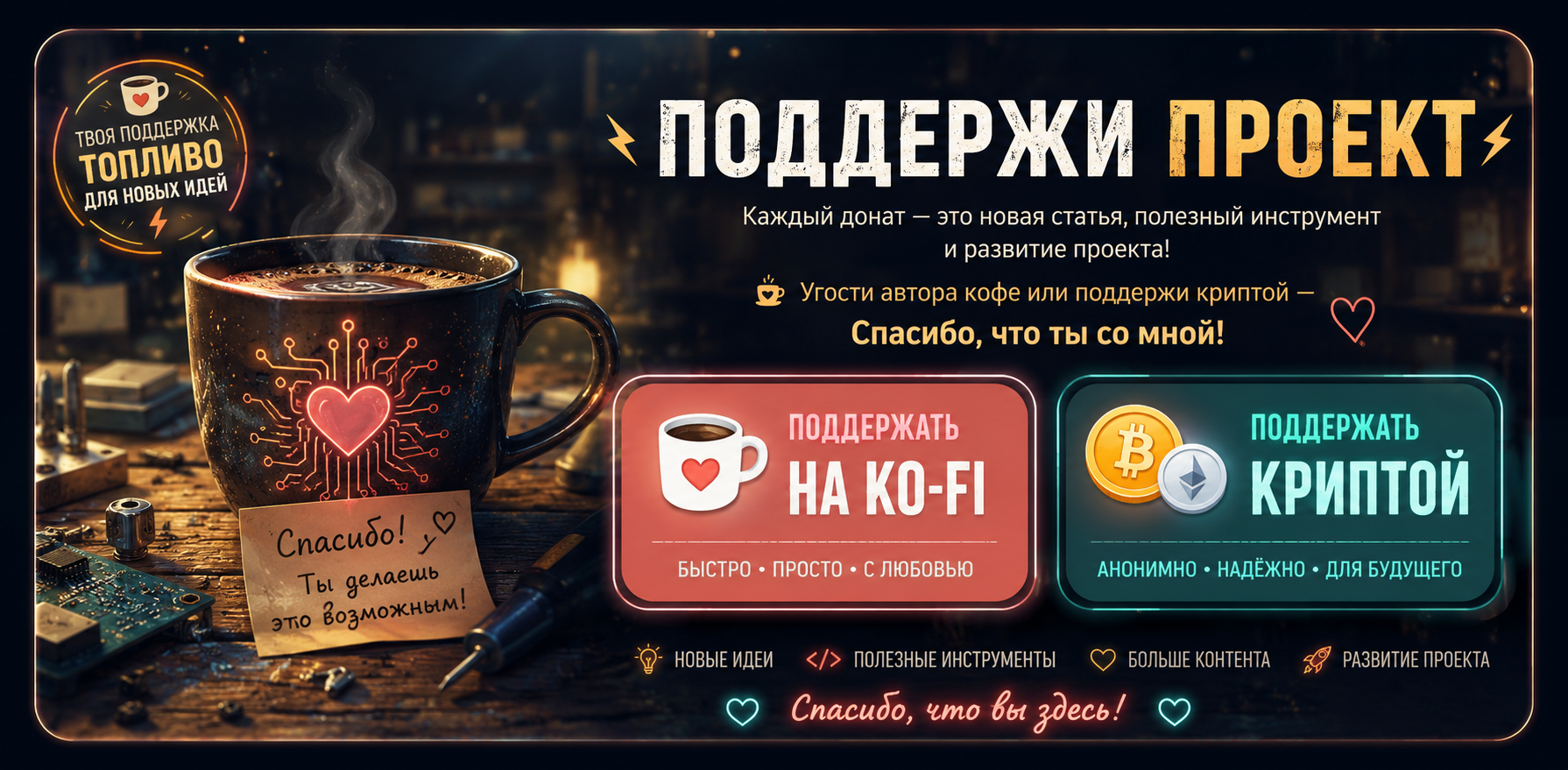Поддержка проекта