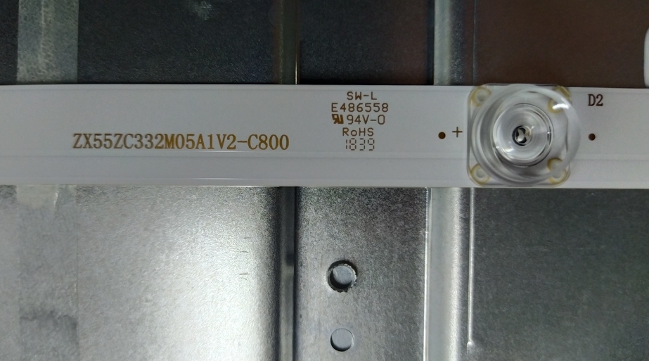 Маркировка планки ZX55ZC332M05A1V2-C800 тв Vinga L55UHD20G
