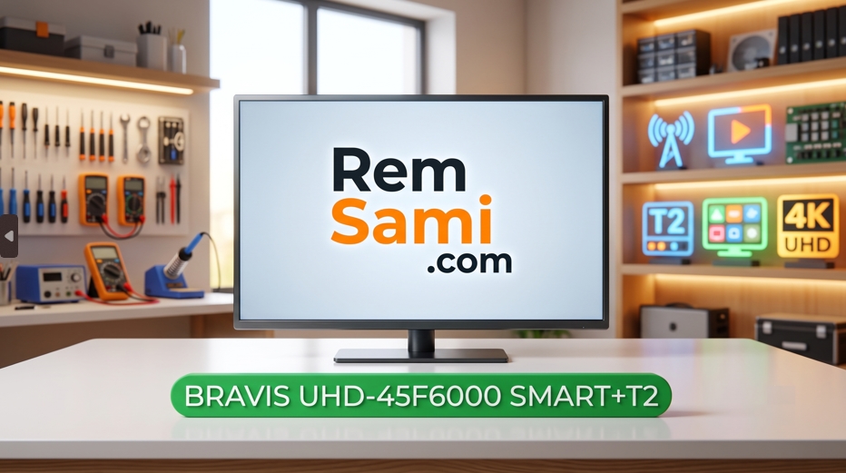 Bravis UHD-45F6000 Smart+T2 замена подсветки