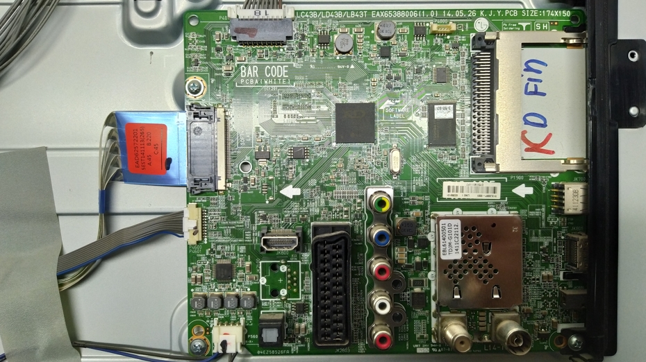 Main board LC43B/LD43B/LB43T, EAX65388006(1.0) тв LG 32LB563V-ZT