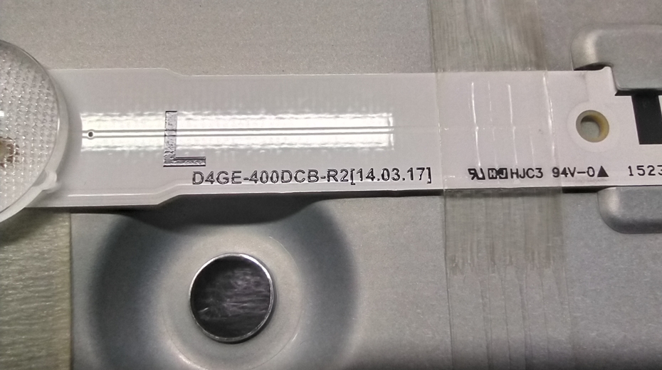 Маркировка LED планки D4GE-400DCB-R2 тв Samsung UE40J5550AU